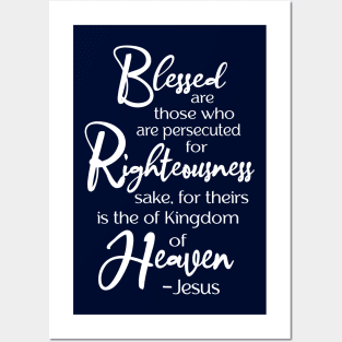 Blessed are those who are persecuted, Beatitude,  Jesus Quote Posters and Art